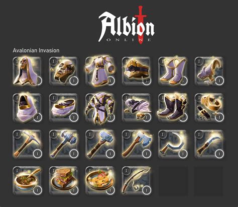Albion online all items